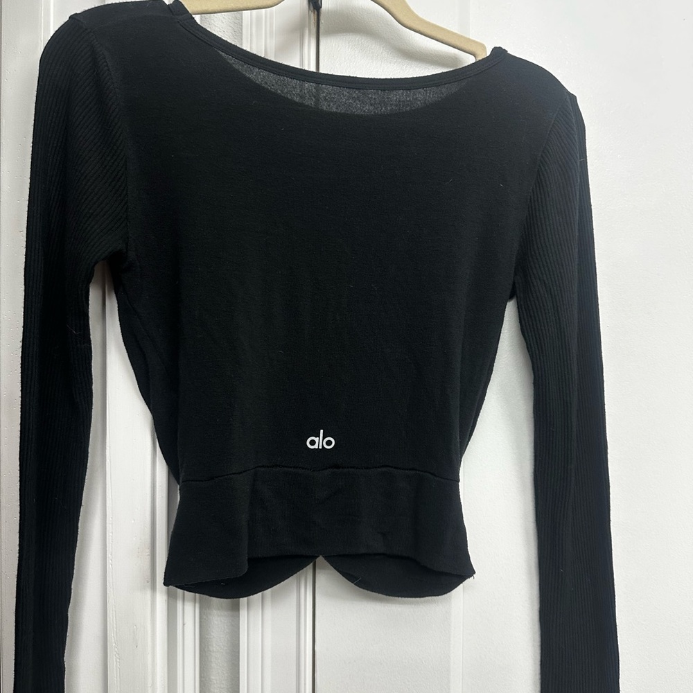 Alo Yoga Black Soft Long Sleeve